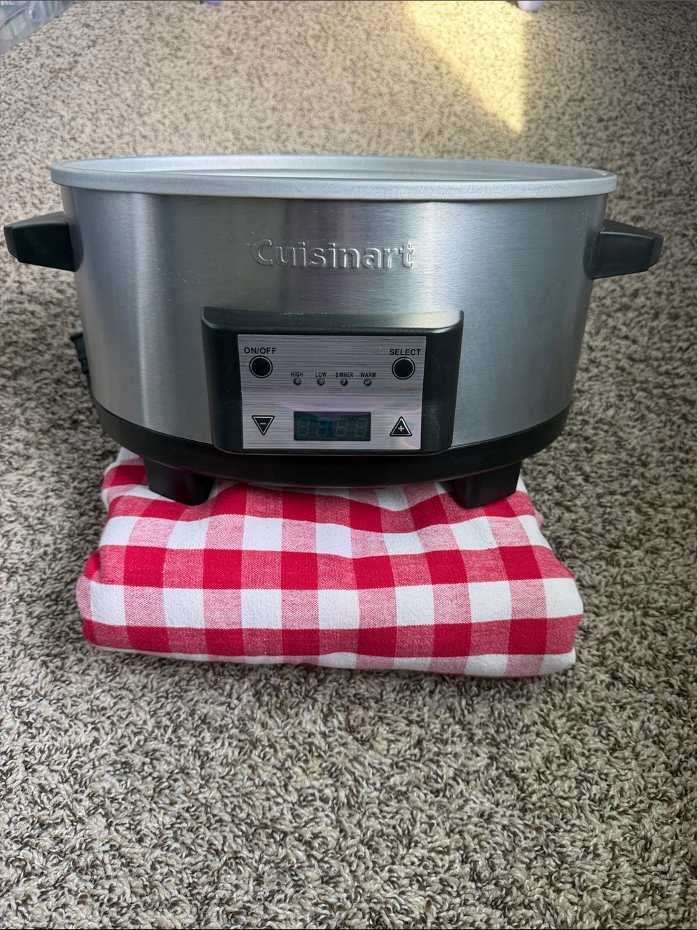 Cuisinart Stainless Steel Portable slow cooker- Silver